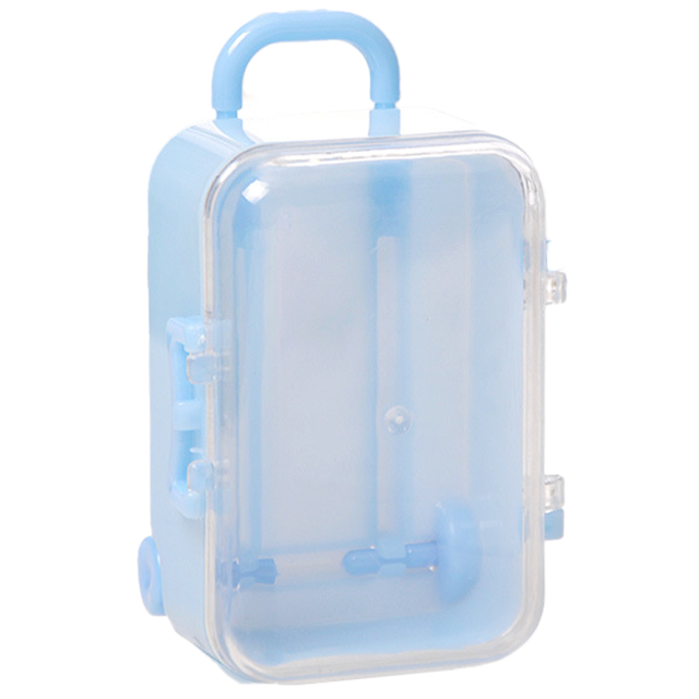 Jolie Mini Valise Rigide de Voyage Boîte Réception Boîte Cadeau pour Décoration de Mariage Boîte de Rangement pour Bijoux
