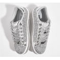thumbnail image 4 of LUCKY STEP Platform Sparkly Fashion Sneakers Glitter Casual Shoes,Silver,Womens, 4 of 10