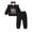 Black, variant on Baby Girl Clothes 12 Months Girls First Birthday Outfit 1 Year Old Girl Birthday Long Sleeve Sweatshirt Top Pants Set for Baby Girl Gift Purple
