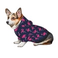 thumbnail image 6 of Uemuo Cute Flamingo for Winter Dog Hoodie Sweatshirts with Pockets Warm Dog Clothes for Small Dogs Chihuahua-X-Large, 6 of 8