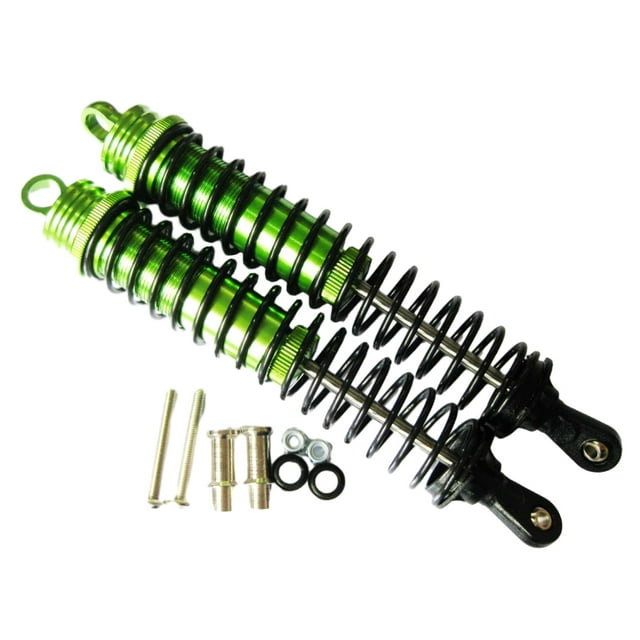 fastboy Aluminum Alloy 1/8 Front Rear Shock Absorber RC Upgrade Part 2x Wear-resistant Rc Front Rear Shock Absorber For HSP 94762 Green