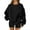 02# Black, variant on Oversized Sweatshirt For Women Fleece Lined Crewneck Sweatshirts Women Long Sleeve Pullover Sweater with Pockets 2025 Fall Winter Outfits Red 3XL