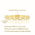 thumbnail image 4 of Tilo Jewelry 14K Yellow Gold Dainty Chain Link Style Braided Band Ring | Size 6 | Minimalist Everyday Ring for Women & Unisex, 4 of 7