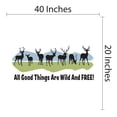 thumbnail image 4 of Outdoor Scenes Wall Decals for Boy's Bedroom - Mountain Landscape with Deers Wall Sticker Decal With Easy Installation Instructions Kid's Bedroom Decal Wall Sticker - Size: 40 In x 20 In, 4 of 5
