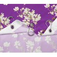 thumbnail image 5 of S4Sassy Purple Bird & Magnolia Floral Water Repellent Bath Shower Curtain With Roller Rings Hook-60 x 70 Inch, 5 of 6