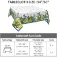 thumbnail image 6 of Winter Tablecloth 54×54 Inch Square Blue Jay Birds Festival Xmas Table Cloth Water-Resistant Spill-Proof Washable Fabric Tablecover for Kitchen Dining Party Picnic Indoor Outdoor, 6 of 6