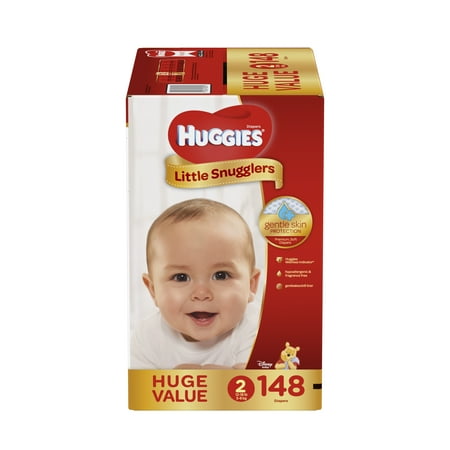 UPC 036000458022 product image for HUGGIES Little Snugglers Baby Diapers, Huge Pack, Size 2, 148 count | upcitemdb.com