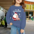 thumbnail image 2 of GZEFJRQM Matching Family Christmas Sweatshirts Christmas Tops Tshirt for Girls Girls' Tops Girls Size 12 Tops Kids Clothes Girls 10-12 Girls Clothes, 2 of 6