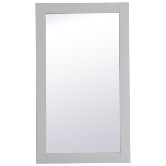 Aqua rectangle vanity mirror 18 inch in Grey