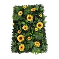 thumbnail image 1 of Panel de pared de césped artificial con flores Panel de pared de flores Planta artificial para Girasol, 1 of 9