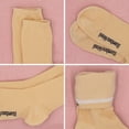 thumbnail image 7 of BambooMN Unisex Men and Women's Rayon from Bamboo Wool Blend Athletic Crew Socks for Home, Travel, Work and Sport - Tan - 4 Pairs - Large, 7 of 7