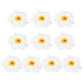 thumbnail image 1 of KAKOWELY 10 piezas de flores de hibisco, hermosa decoración, cabeza de flor artificial, flores hawaianas para bricolaje, flores para boda, fiesta hawaiana Luau, 1 of 5