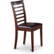 thumbnail image 5 of 5 Piece Modern Set Includes a Round Wooden Table with Dropleaf and 4 Faux Leather Upholstered Dining Chairs, 42x42 Inch My Lux Decor Round, 5 of 11