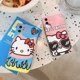 thumbnail image 2 of Bolsa de teléfono con diseño de Hello Kitty, funda completa de silicona para Iphone X Xs Xr 13 14 Pro Max, venta al por mayor, 2 of 3