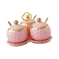 thumbnail image 2 of 3 tarros de cerámica para especias de cocina, tarros de porcelana para condimentos, bonitos botes para especias Rosa, 2 of 9