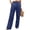 1269#Navy, variant on Women's High Waisted Boho Linen Pants Wide Leg Lightweight Loose Fit Casual Trousers White XL