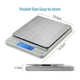 thumbnail image 3 of Digital Kitchen Scale Mini Pocket Precision Jewelry Electronic Balance Weight Gold Gram Scale ,Multipurpose Use, 3 of 4