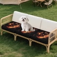 thumbnail image 7 of Xoenoiee Wolf Fire Pattern Couch Cushion Covers, Stretch Soft Couch Covers for Sofa, Washable Non-Slip Sofa Slipcover Furniture Protector for Indoor and Outdoor, 7 of 7