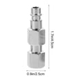 thumbnail image 2 of FRCOLOR 10 Pcs Air Hose Pneumatic Connector Male Fitting 4.5X2.5CM Silver, 2 of 8