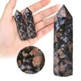 thumbnail image 3 of Lssam Natural Crystal Hexagonal Pointed Tower | Quartz & Fluorite Gemstone Obelisk for Reiki Healing, Chakra Balancing | Large Faceted Prism Wand Home Decor, 3 of 9
