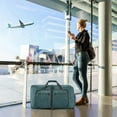 thumbnail image 5 of Bolsa de viaje plegable para hombre y mujer, 85L fin de semana, con suela, bolso impermeable, 5 of 5