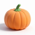 thumbnail image 2 of Halloween Pumpkin Squishy Toy with Slow Rising Squeeze Design, Single Piece, Orange and Green, for Office Desk and Kids Play, Relaxation Squeeze Toy, 2 of 3