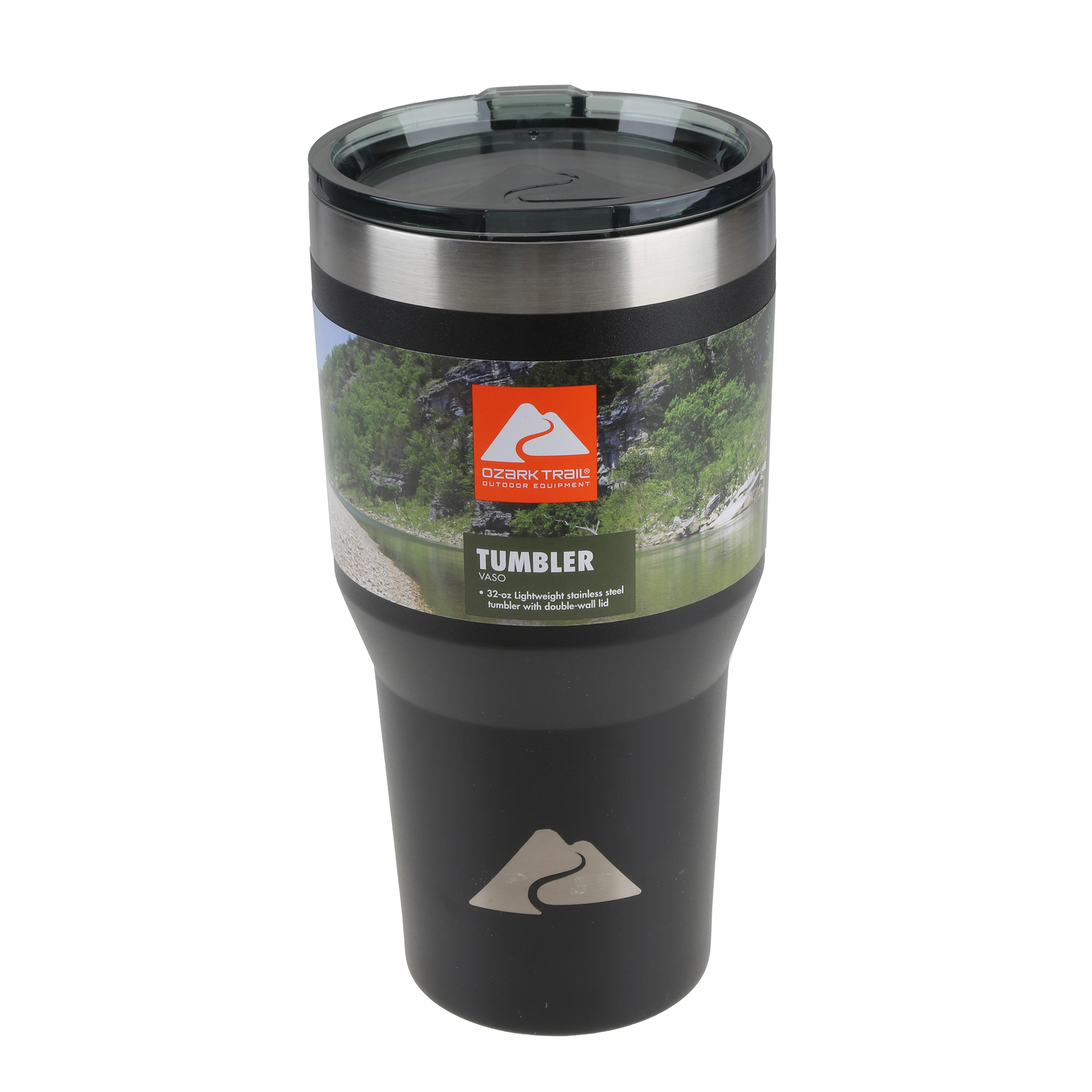 Ozark Trail Double Wall Vacuum Sealed Stainless Steel Tumbler 32 Ounce, Black - image 2 of 9