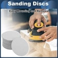 thumbnail image 2 of Discos de Lija Unique Bargains, 3.94" 100 Grano para Reparación Automotriz, Papel de Lija Redondo con Gancho y Bucle de Óxido de Aluminio Blanco, 50 Pcs, 2 of 7