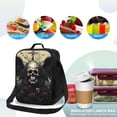 thumbnail image 4 of Fotbe Vintage Winged Rose Skull Lonchera Bolsa de Almuerzo para Hombres y Mujeres, Lonchera de Gran Capacidad, Bolsa de Almuerzo Reutilizable, Bolsa Térmica Aislante, 4 of 7