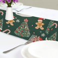thumbnail image 4 of Yayeee Table Runner 90 inches Long Home Kitchen Dinning Party Decoration, Yellow Christmas Gingerbread, 4 of 7