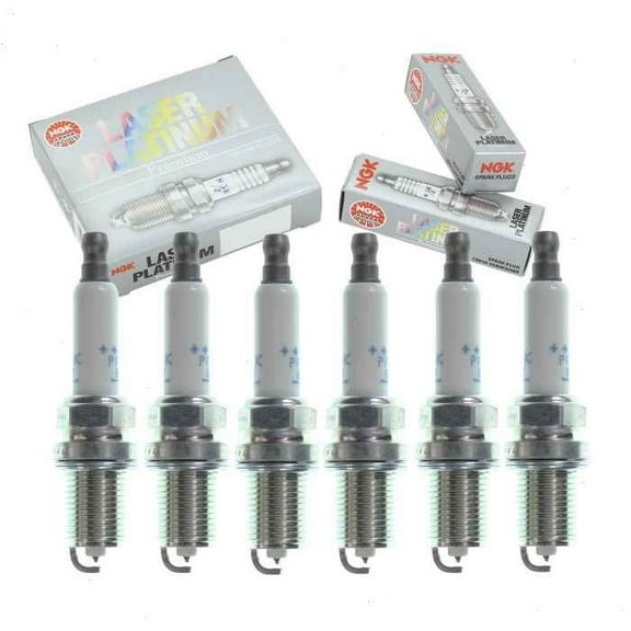 6 pc NGK Laser Platinum Spark Plugs compatible with Porsche Cayenne 3.0L V6 2011-2018