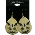 thumbnail image 2 of Mi Amore Teardrop  Cat Dangle-Earrings Gold-Tone/Black, 2 of 2