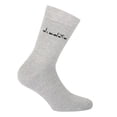 thumbnail image 2 of Diadora Calcetines Unisex, Paquete de 6 - Calcetines Deportivos, Algodón, Logotipo, color sólido Gris claro 43-46, 2 of 3