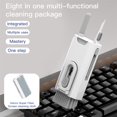 thumbnail image 1 of CNKOO Q8 Eight in one Multifunctional headset keyboard cleaning kit Key puller Mobile screen cleaner Integrated anti loss cleaning suit, 1 of 8