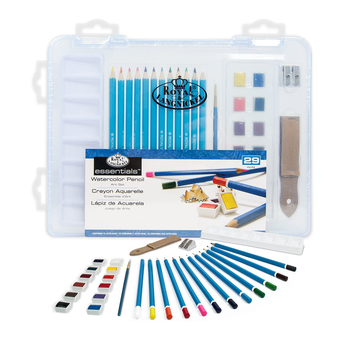 Essentials Clear View Art Set-Watercolor Drawing