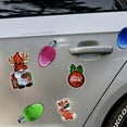 thumbnail image 2 of HAHDAXIA 47Pcs Xmas Car Decorations Christmas Reflective Refrigerator Magnets Set 31Pcs Light Bulb Santa Bells Elk Gnome Magnets Stickers Christmas Car Magnetic Stickers with 16Pcs Magnetic W, 2 of 6