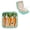 Green, variant on PRATYUS Carrots Leaves Checkered Pattern Jewelry Case for Necklace, Ring, Earring Organization and Travel - Portable and Compact Green