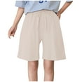 thumbnail image 1 of Pantalones anchos transpirables de estilo informal para mujer: corte holgado, cintura alta, mezcla de algodón y lino, versátiles para primavera/verano/otoño, tallas M-XXXL., 1 of 4
