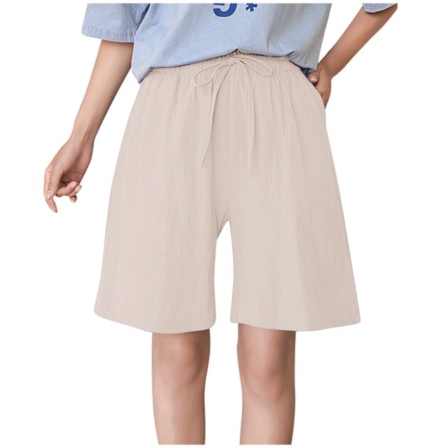 Pantalones anchos transpirables de estilo informal para mujer: corte holgado, cintura alta, mezcla de algodón y lino, versátiles para primavera/verano/otoño, tallas M-XXXL.