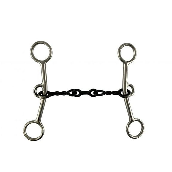Showman Stainless Steel JR Cow Horse Bit w/ 5" Sweet Iron Mouth