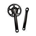 thumbnail image 3 of funtasica Crankset,Mountain Bike Crank Arm Set,Iron Easy Installation 32T Chainring Square Taper Single Speed for Mountain Bike Black, 3 of 8