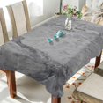 BESTKITTY Black Golden Marble Rectangle Tablecloth, Reusable Stain