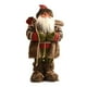thumbnail image 2 of Estatua de Papá Noel, muñeco de nieve, figura navideña de pie, colección de muñecos Piel marrón de 45 cm, 2 of 8