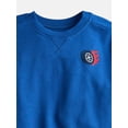 thumbnail image 3 of Wonder Nation Little Boys Crewneck Graphic Sweatshirt with Long Sleeves, Sizes 4-10, 3 of 3