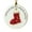 J, variant on RICHMJ Friendship Sea Glass Ornament, Wishing You Peace Love and Joy This Christmas Pendants, Handmade Sea Glass Christmas Tree Hanging Decorations, for Ocean Lovers, Xmas Tree, Party (J)