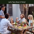 thumbnail image 4 of 24PCS Disposable Taco Holders for Party, Premium Paper Taco Plates with 3 Dividers, Fiesta Tacos Holder Tray for Taco Tuesday Bar Serving Set, Decorations Supplies, 4 of 6