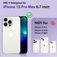 thumbnail image 2 of Magnetic for iPhone 13 Pro Max Case, [Compatible with Magsafe] [Military Drop Protection] [Built in Kickstand] Slim Shockproof luxury Plating Stand Case for iPhone 13 Pro Max 6.7'', Purple, 2 of 18
