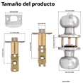 thumbnail image 4 of Este producto es ideal para ser utilizado como una cerradura de la puerta delantera, una cerradura de la puerta trasera o una cerradura de la puerta del dormitorio, 4 of 5
