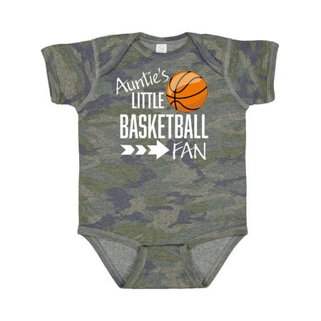 

Inktastic Auntie s Little Basketball Fan Gift Baby Boy or Baby Girl Bodysuit