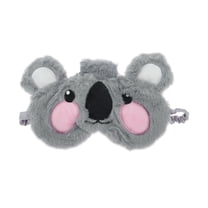 Unique Bargains 1 Pc Durable Koala Eye Mask for Travel Gray Fleece